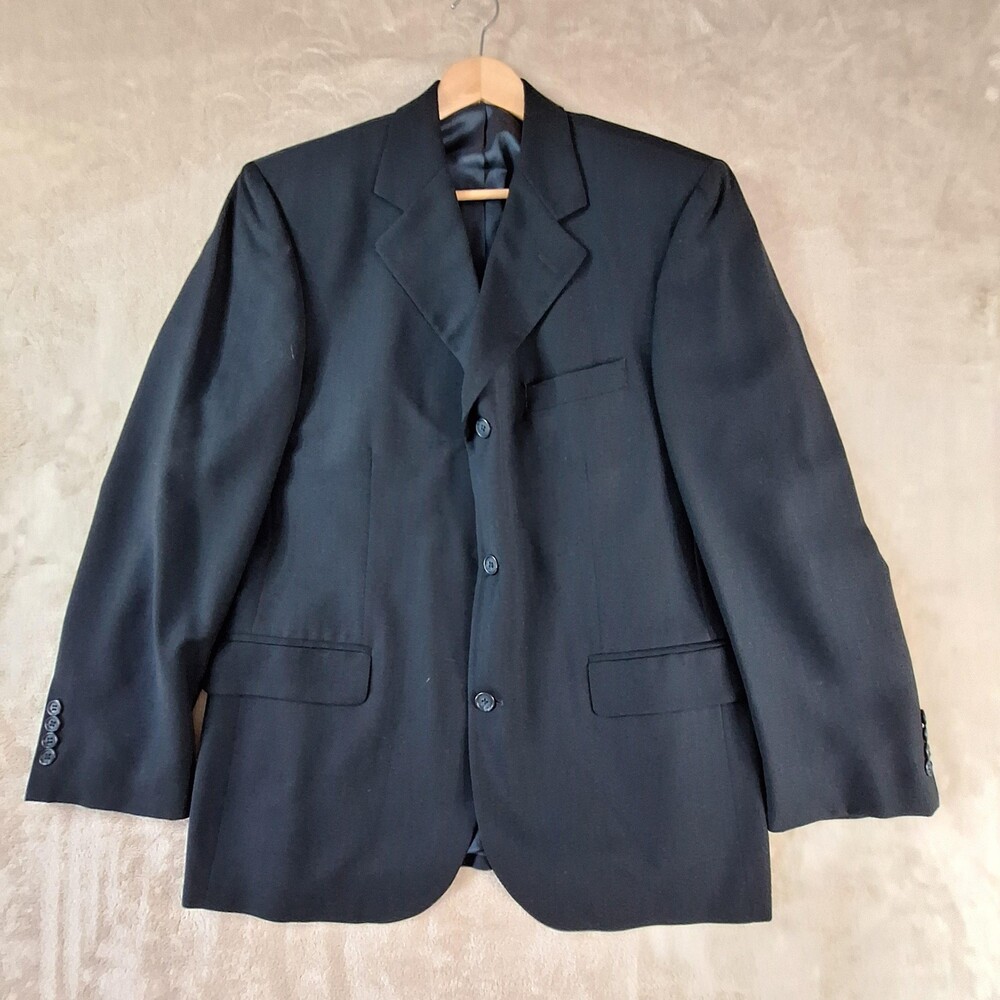 Kevin Michaels Blazer Mens 42R Wool Suit Jacket Dress Coat Ventless Bulgaria